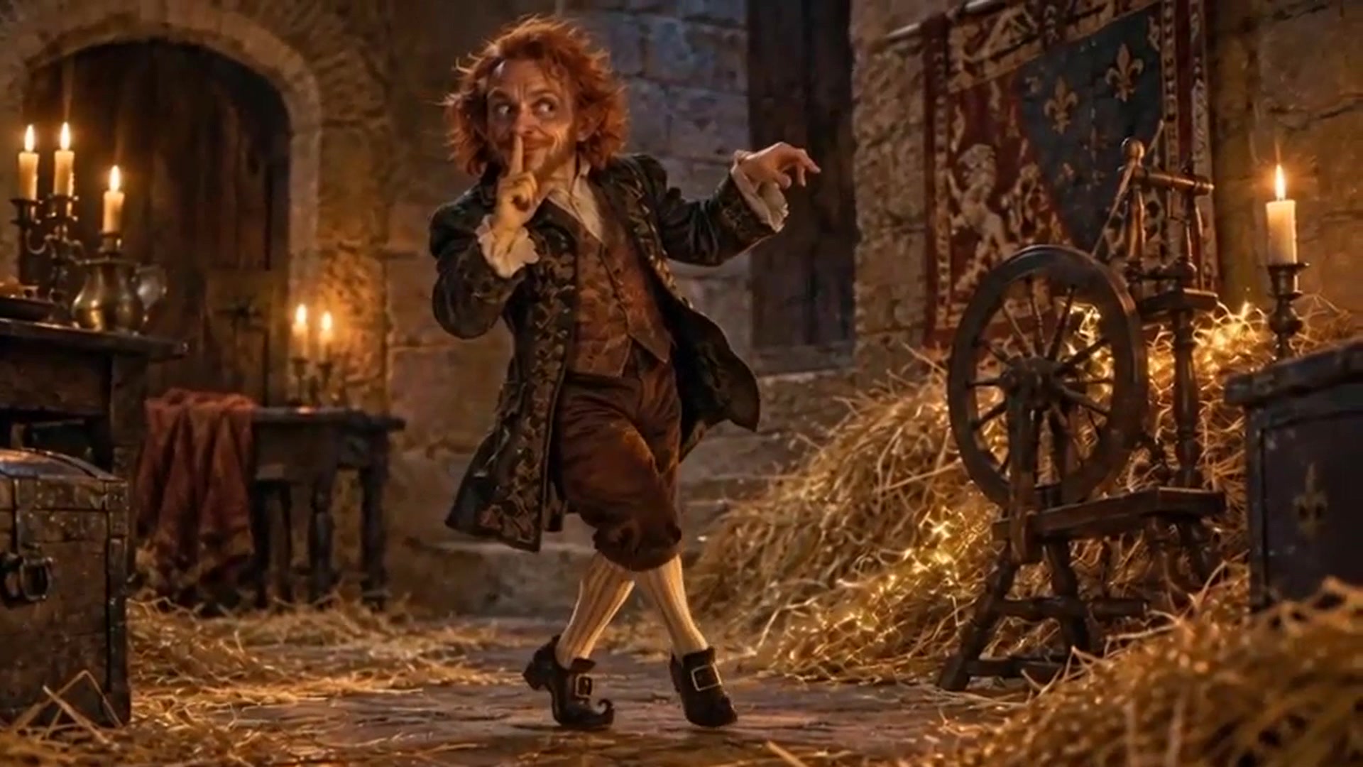 Rumpelstiltskin-inspired barn tiptoe